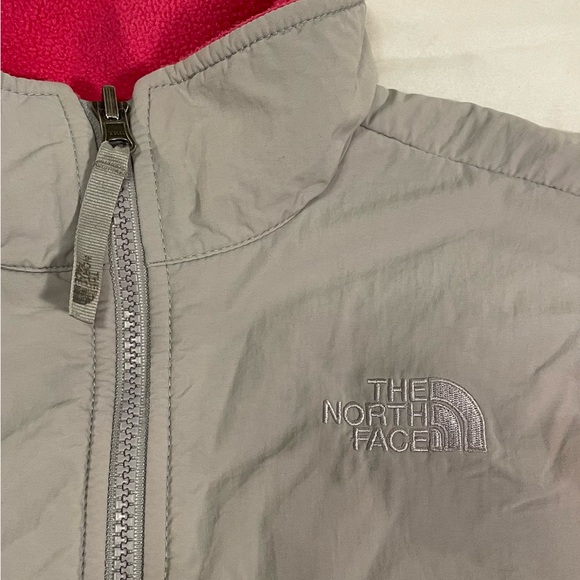 The North Face Kids' Pink and Gray Fleece Jacket - Picture 3 of 6